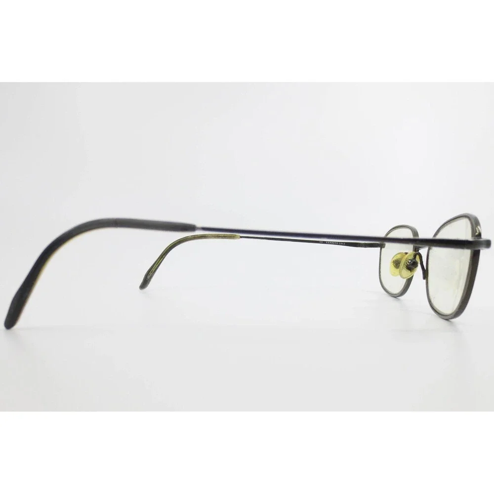 Kenneth Cole CV VITALI-TI 105 Titanium Oval Eyeglasses Frames Gunmetal 140mm